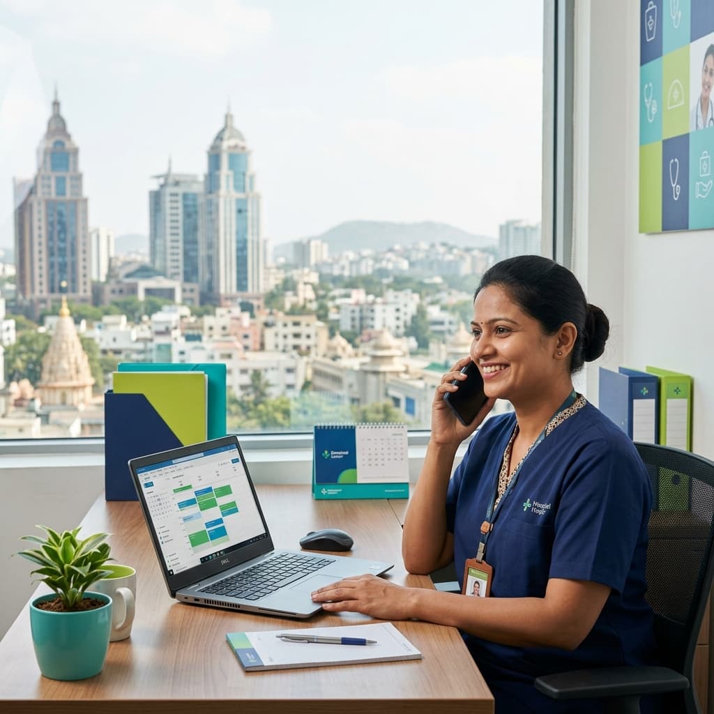 Nurse Nest Plus customer support - ready to help book professional home nursing services in Bangalore 24/7