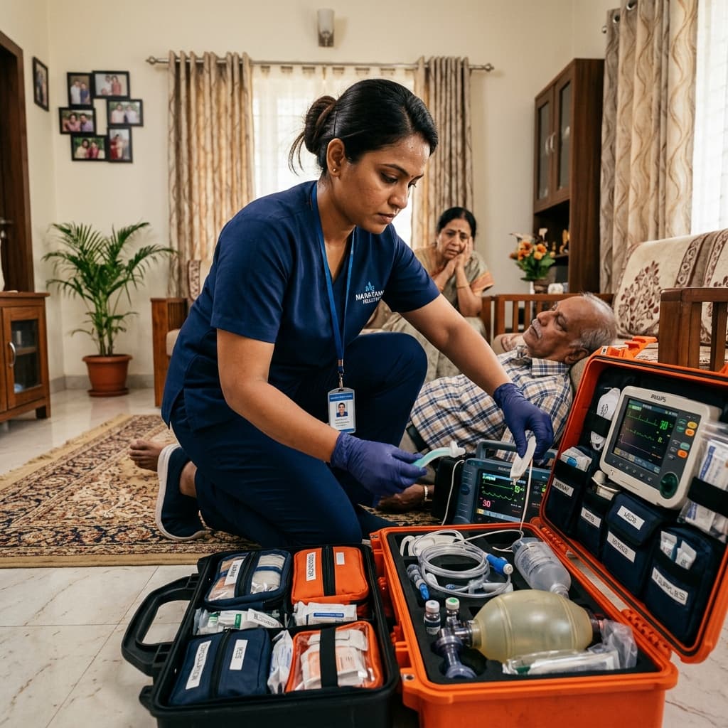 24/7 emergency nursing care response at home in Bangalore - critical care and medical emergency support